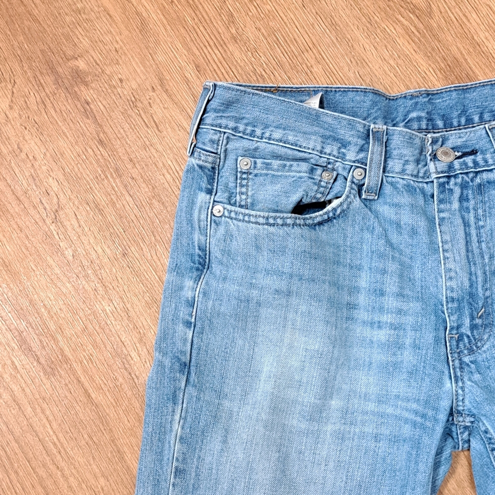 Levi's Men's 514 Straight Indigo Denim Jean 32W/34L - Picture 8 of 12